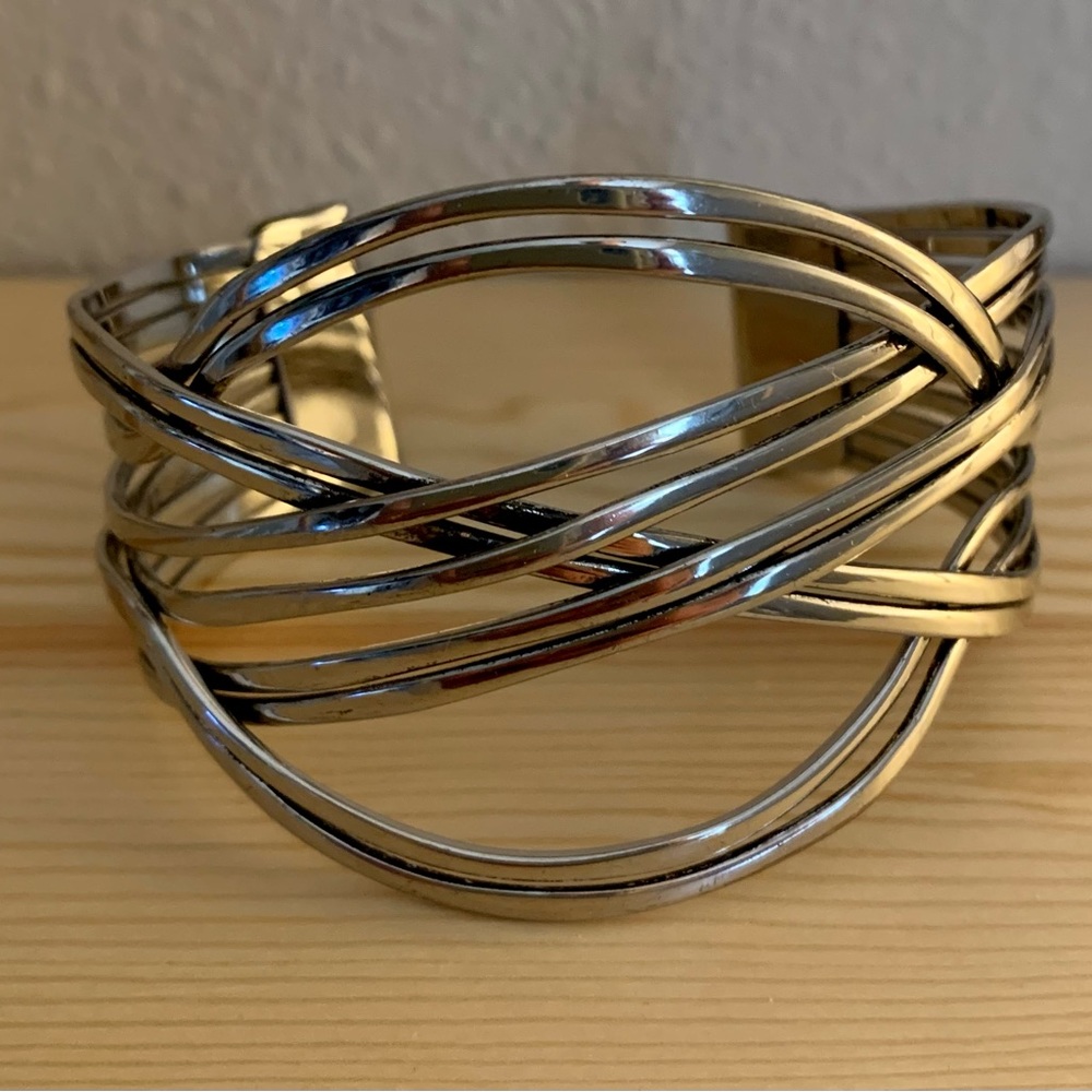 Silver Bangle Bracelet - Picture 1 of 2
